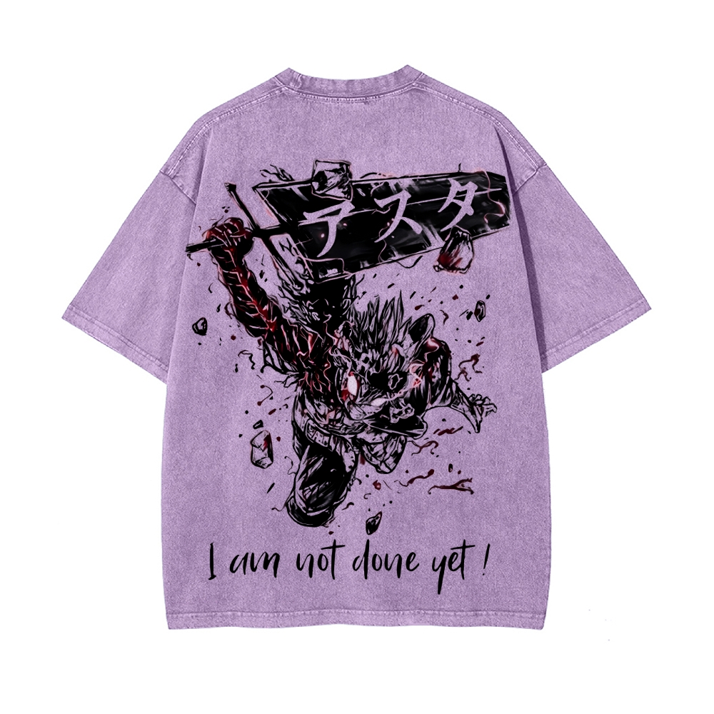 Vintage Oversized T-Shirt Black Clover