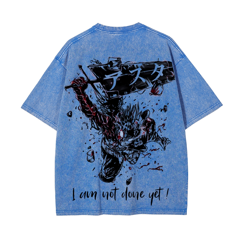 Vintage Oversized T-Shirt Black Clover