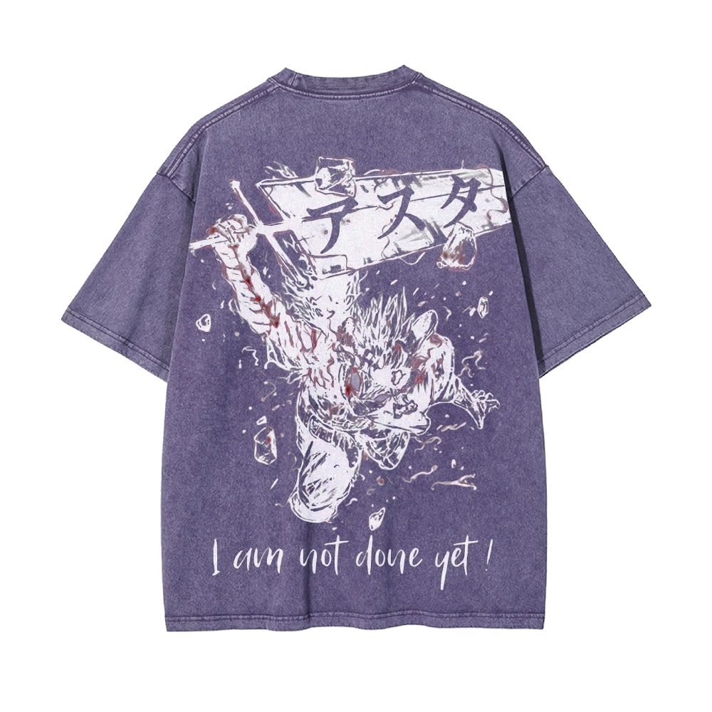 Vintage Oversized T-Shirt Black Clover