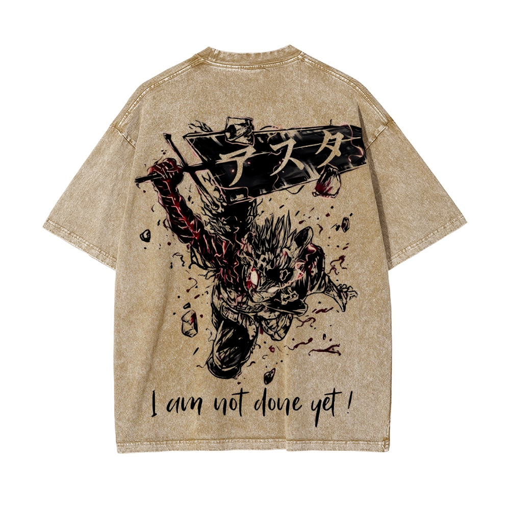 Vintage Oversized T-Shirt Black Clover