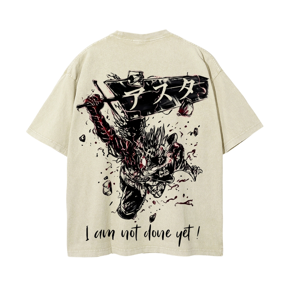 Vintage Oversized T-Shirt Black Clover