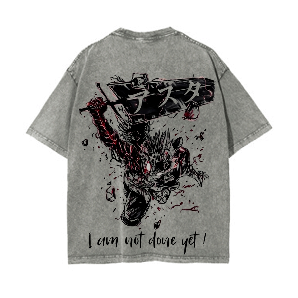 Vintage Oversized T-Shirt Black Clover