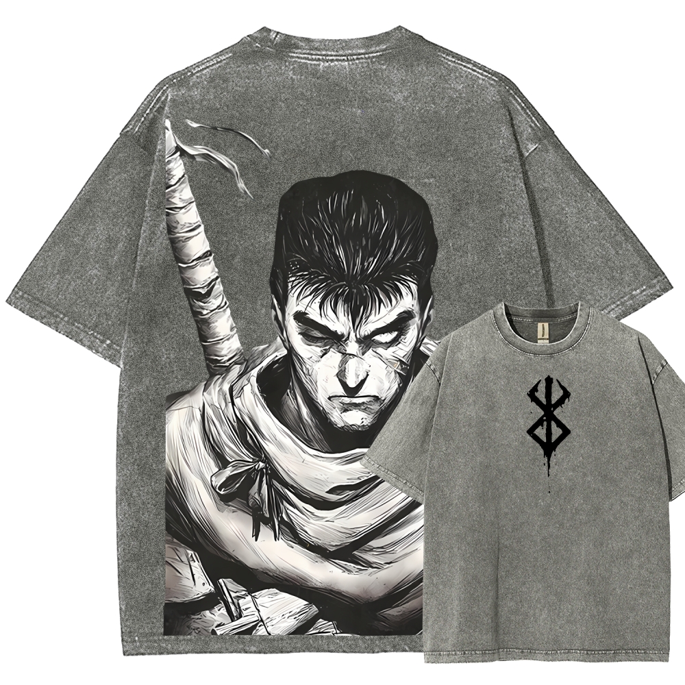 Unisex Fit Washed T-Shirt berserk