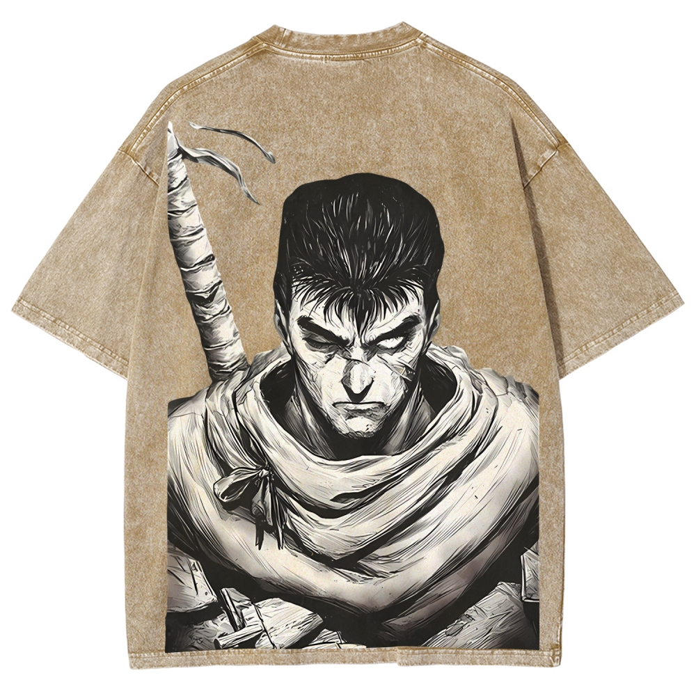 Unisex Fit Washed T-Shirt berserk