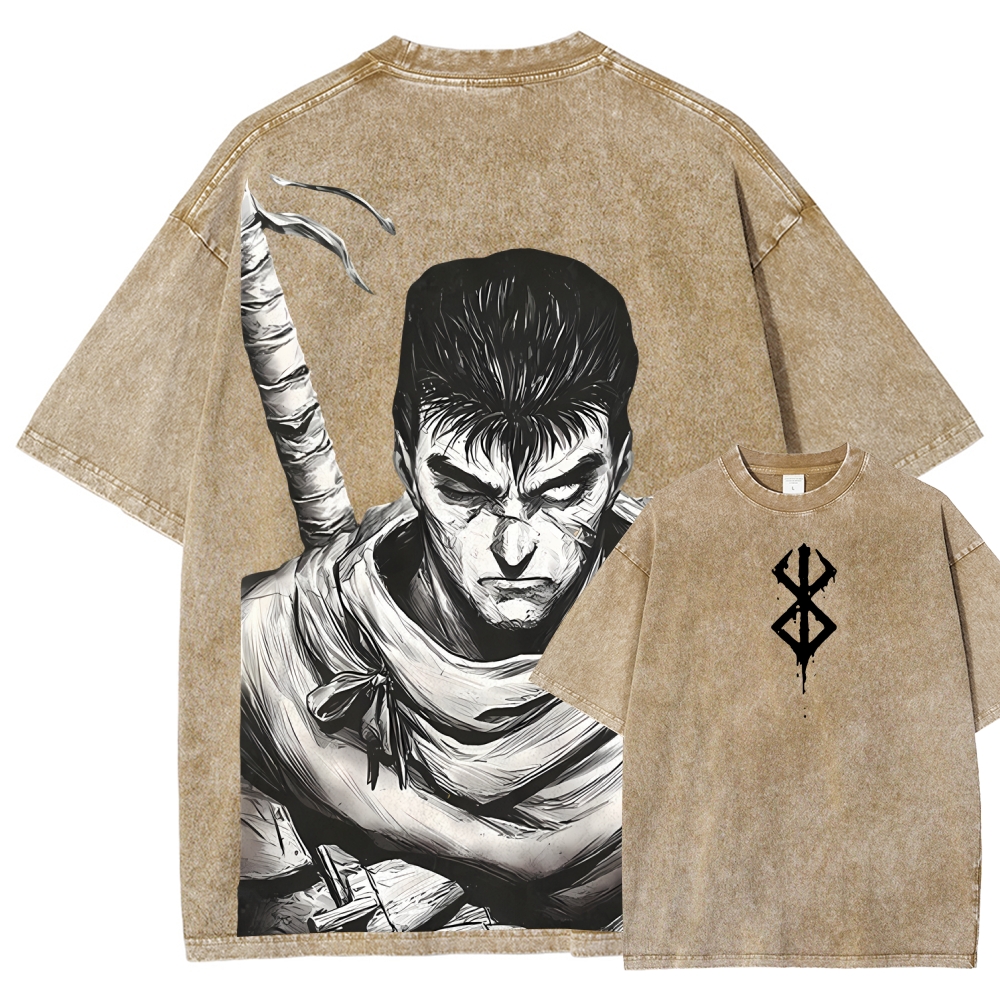 Unisex Fit Washed T-Shirt berserk