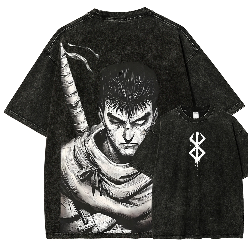 Unisex Fit Washed T-Shirt berserk