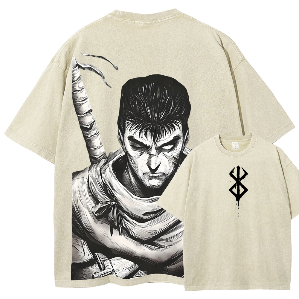 Unisex Fit Washed T-Shirt berserk
