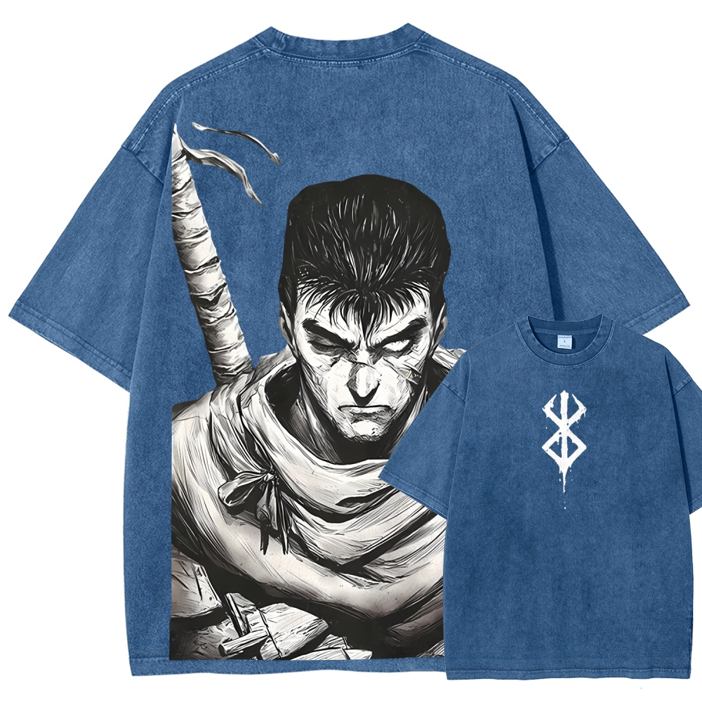 Unisex Fit Washed T-Shirt berserk