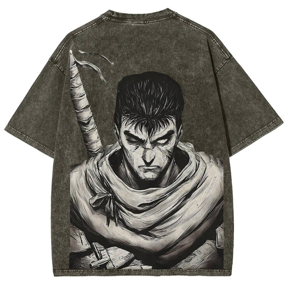 Unisex Fit Washed T-Shirt berserk