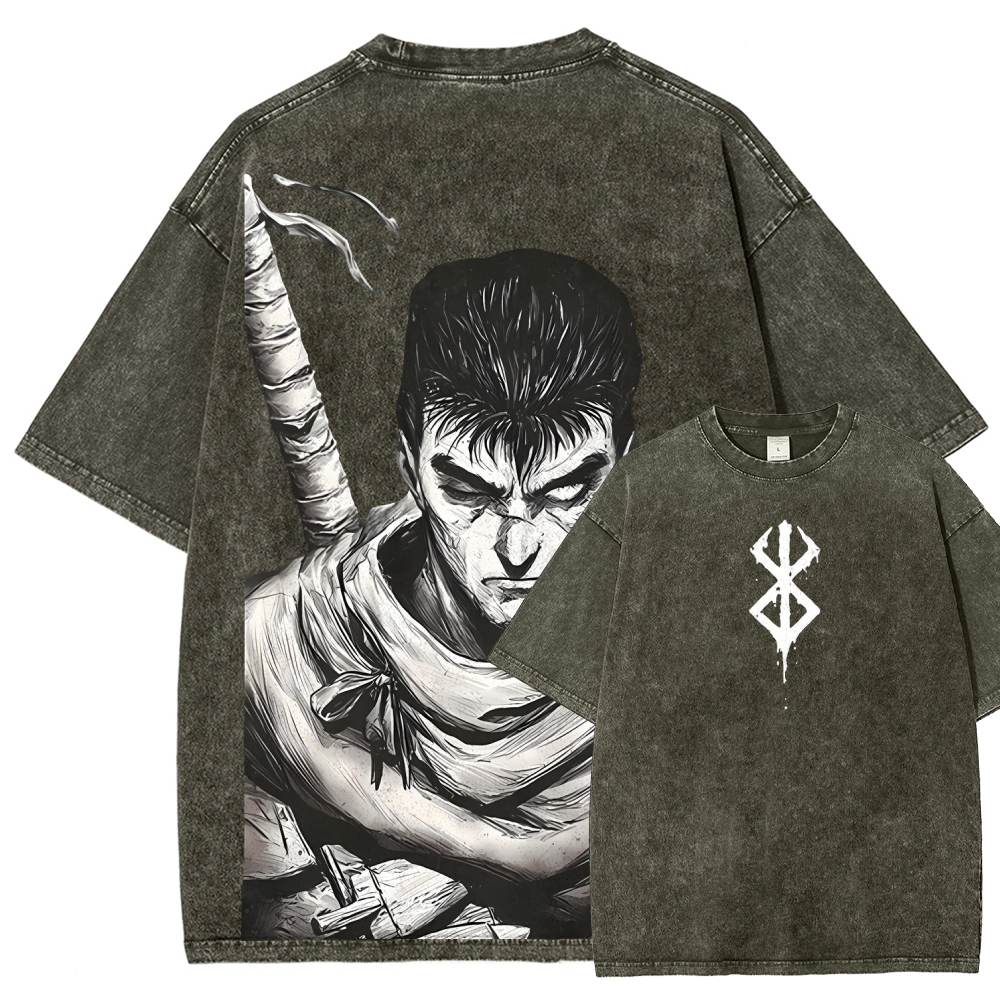Unisex Fit Washed T-Shirt berserk