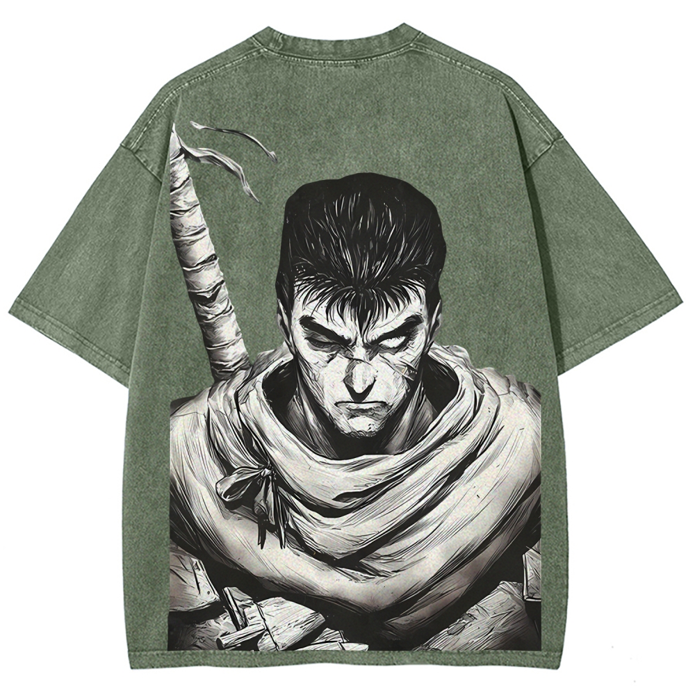Unisex Fit Washed T-Shirt berserk