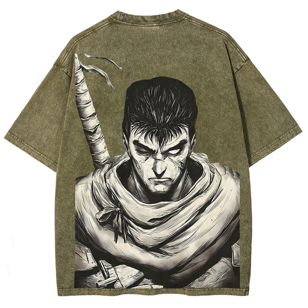 Unisex Fit Washed T-Shirt berserk