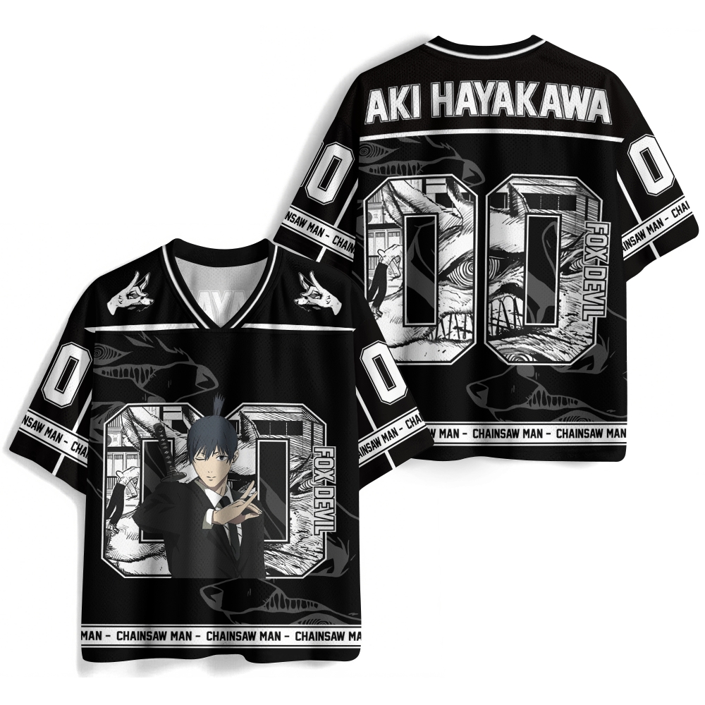 Chainsaw Man Anime Football Jersey