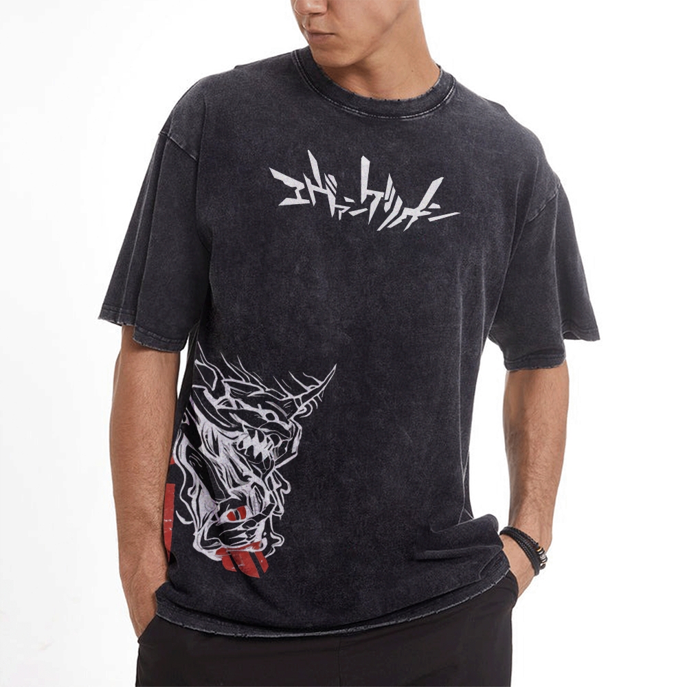 Vintage Oversized T-Shirt Neon Genesis Evangelion