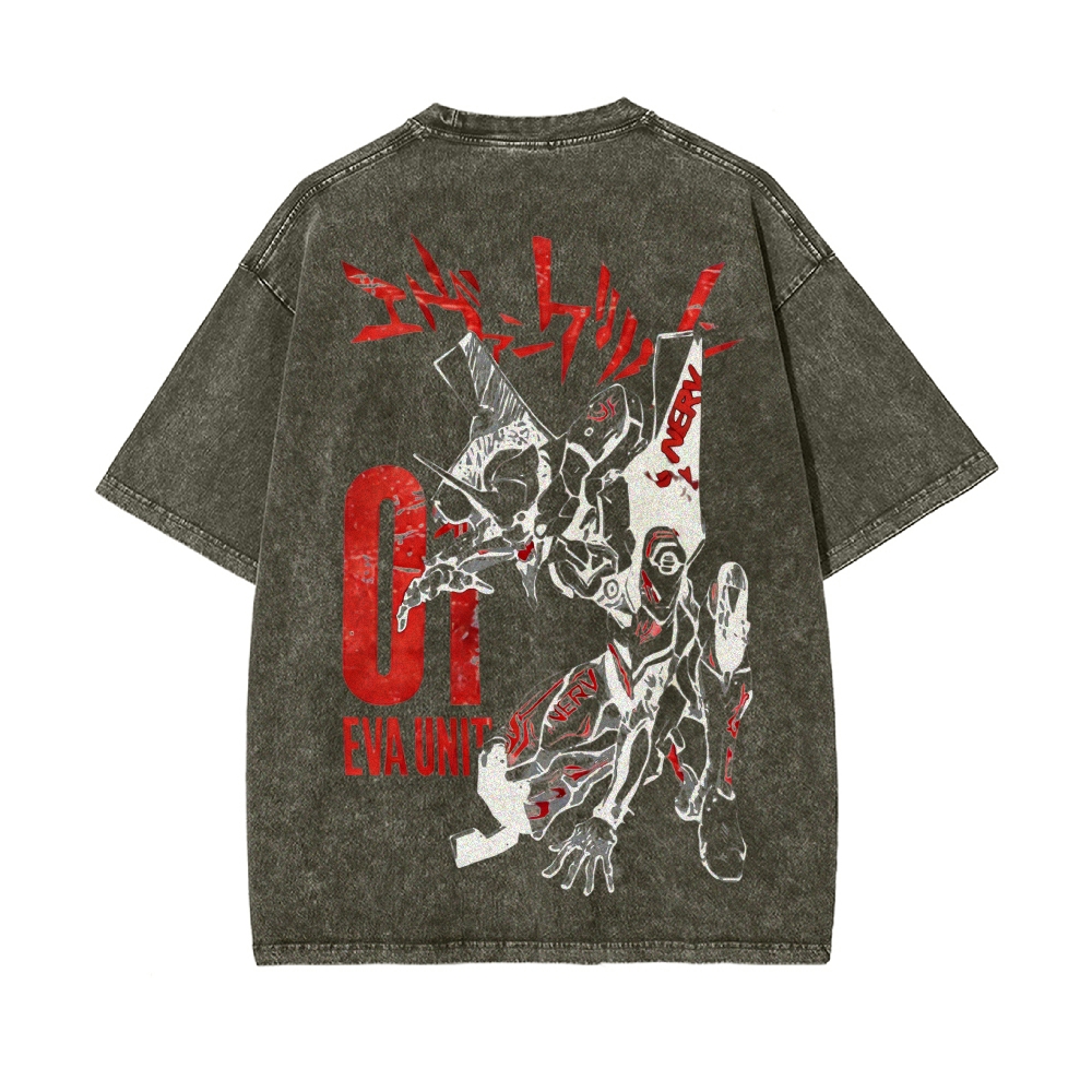 Vintage Oversized T-Shirt Neon Genesis Evangelion