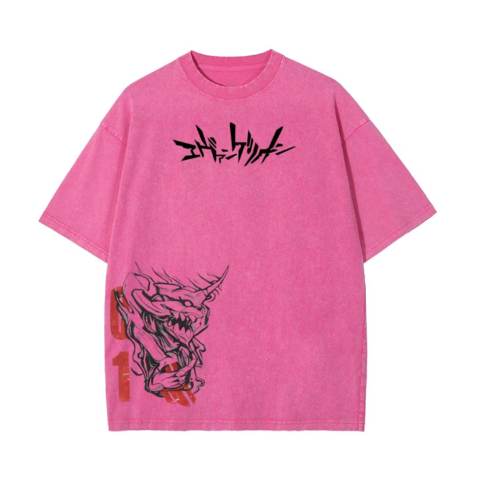 Vintage Oversized T-Shirt Neon Genesis Evangelion