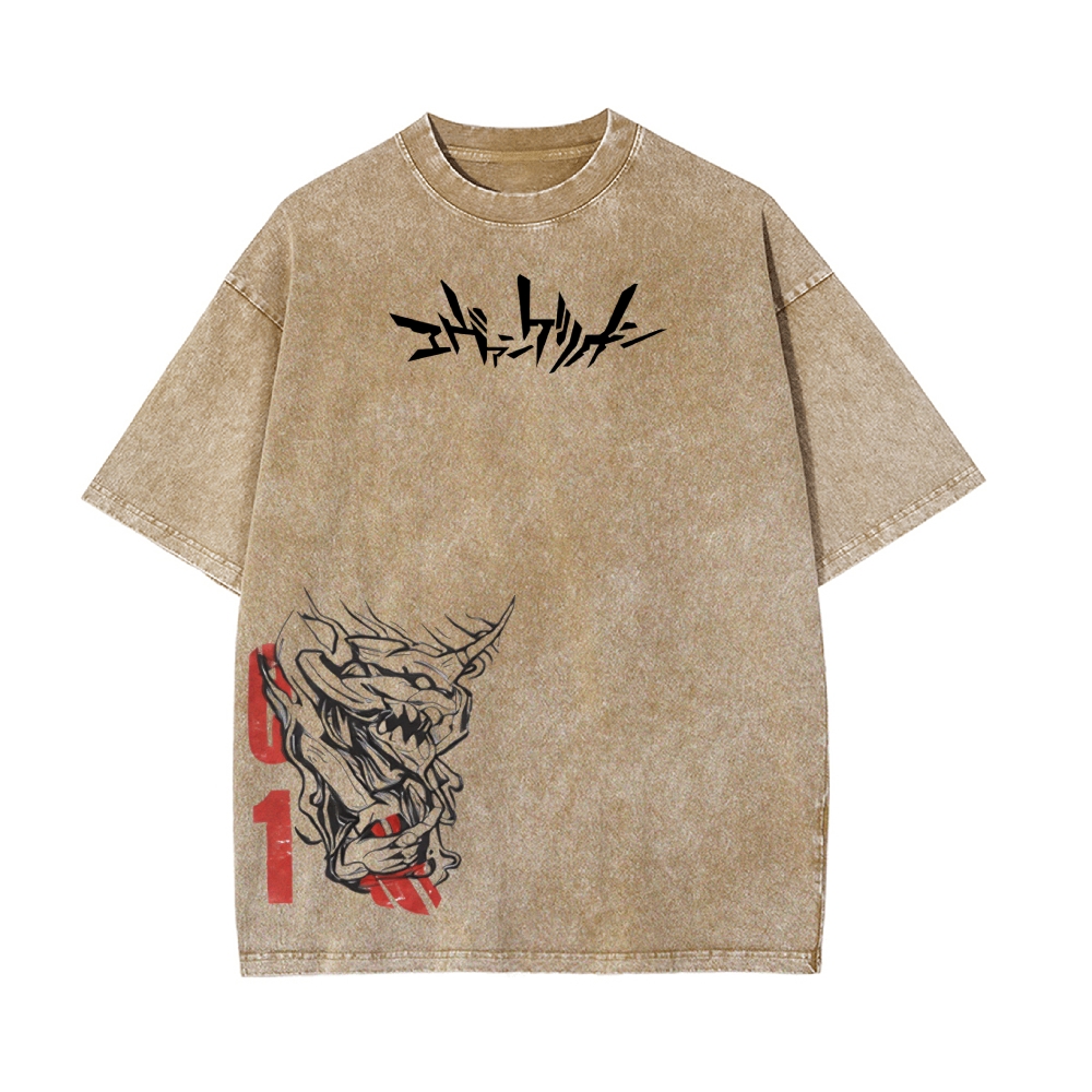 Vintage Oversized T-Shirt Neon Genesis Evangelion