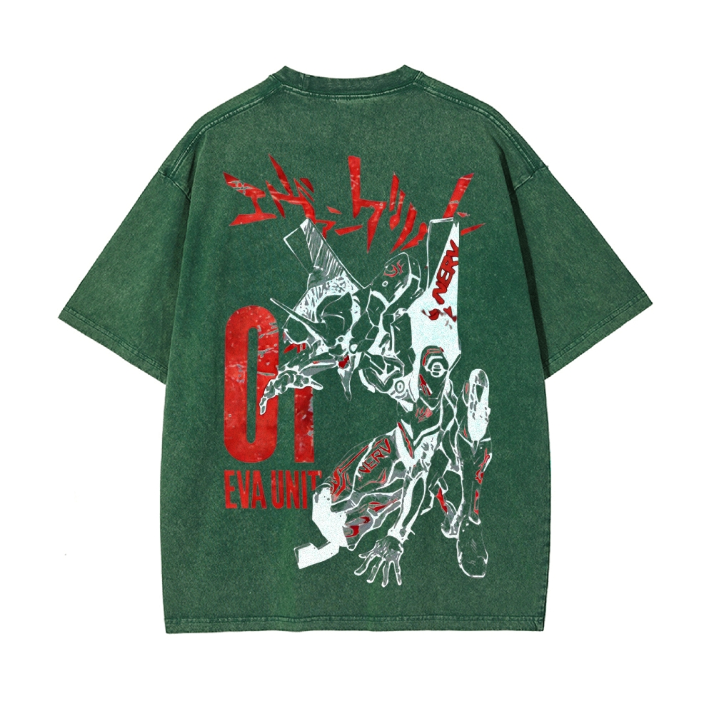 Vintage Oversized T-Shirt Neon Genesis Evangelion