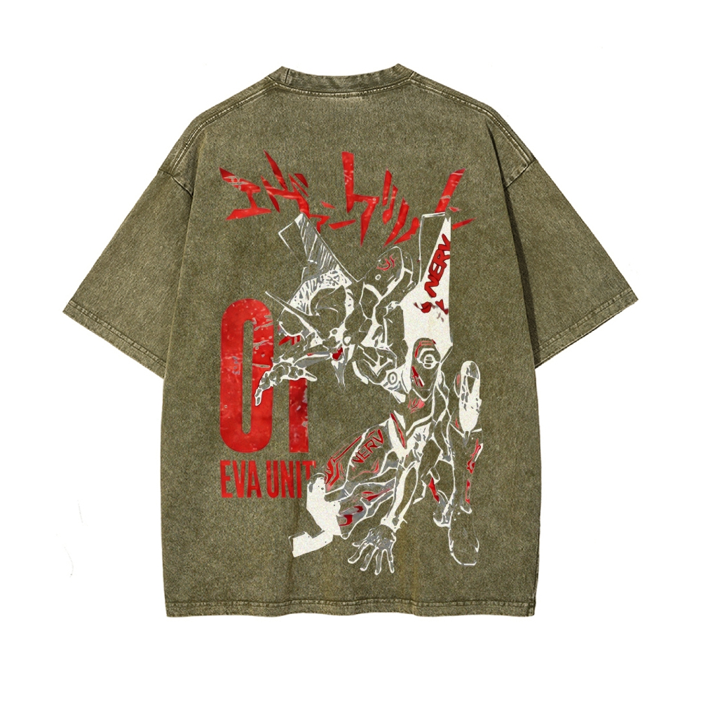 Vintage Oversized T-Shirt Neon Genesis Evangelion