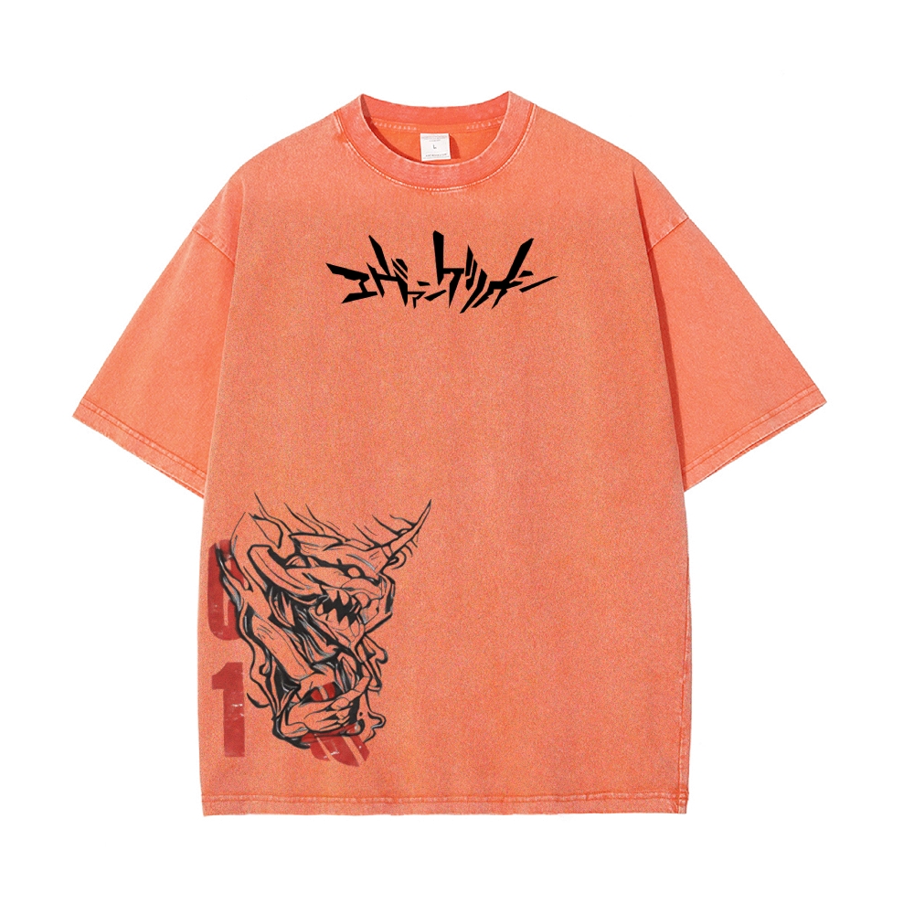 Vintage Oversized T-Shirt Neon Genesis Evangelion