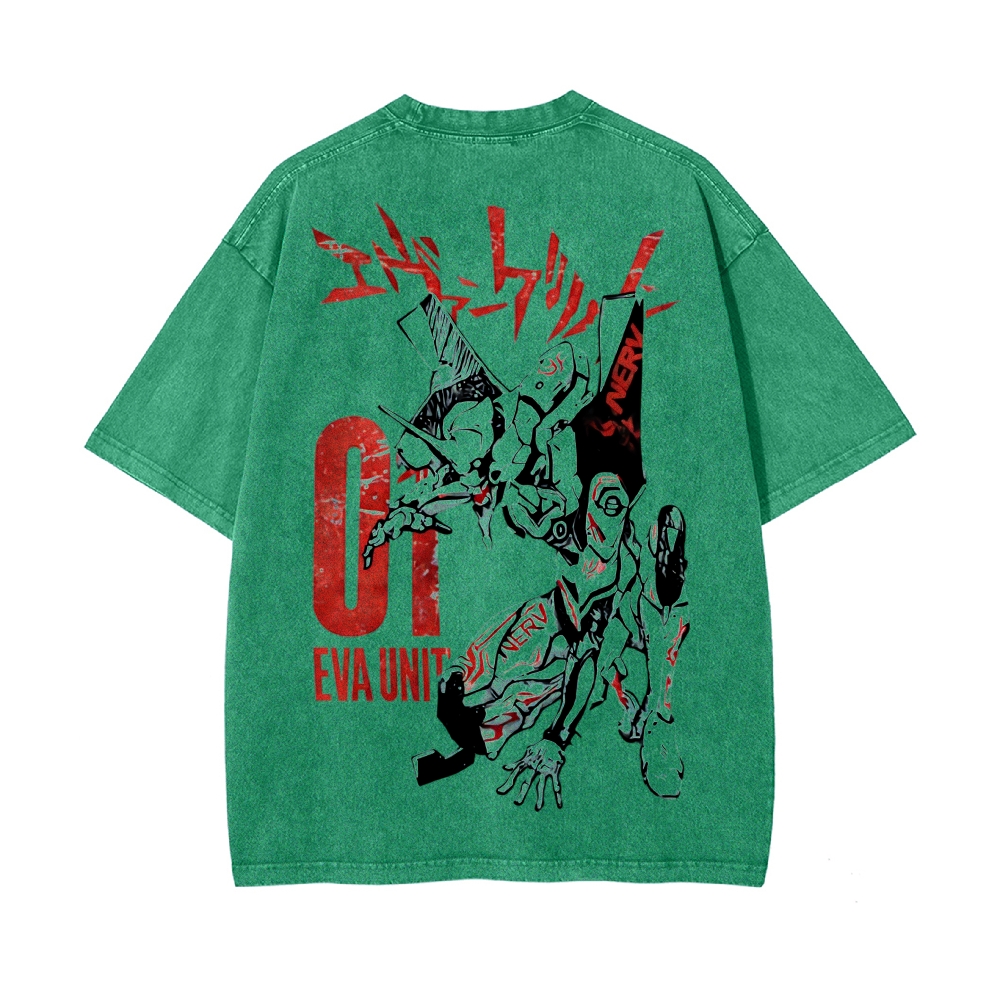 Vintage Oversized T-Shirt Neon Genesis Evangelion