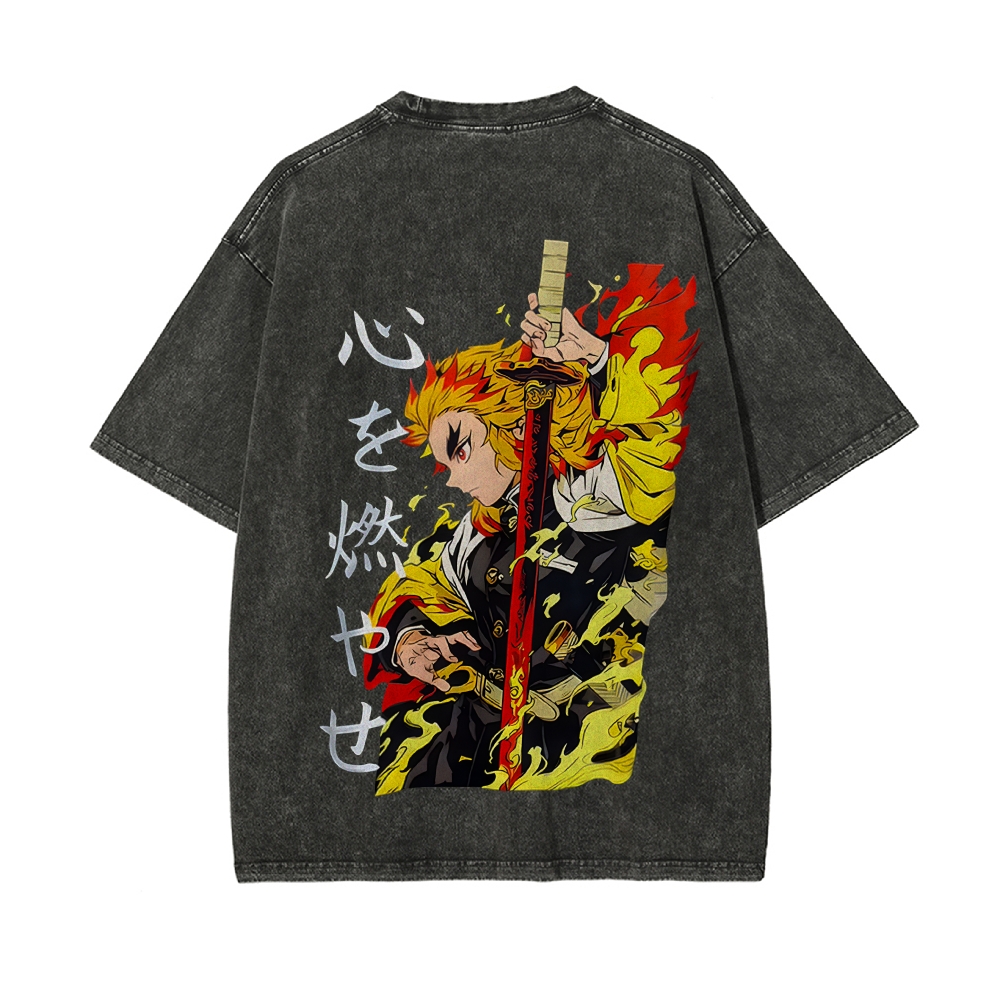 Vintage Oversized T-Shirt Demon Slayer