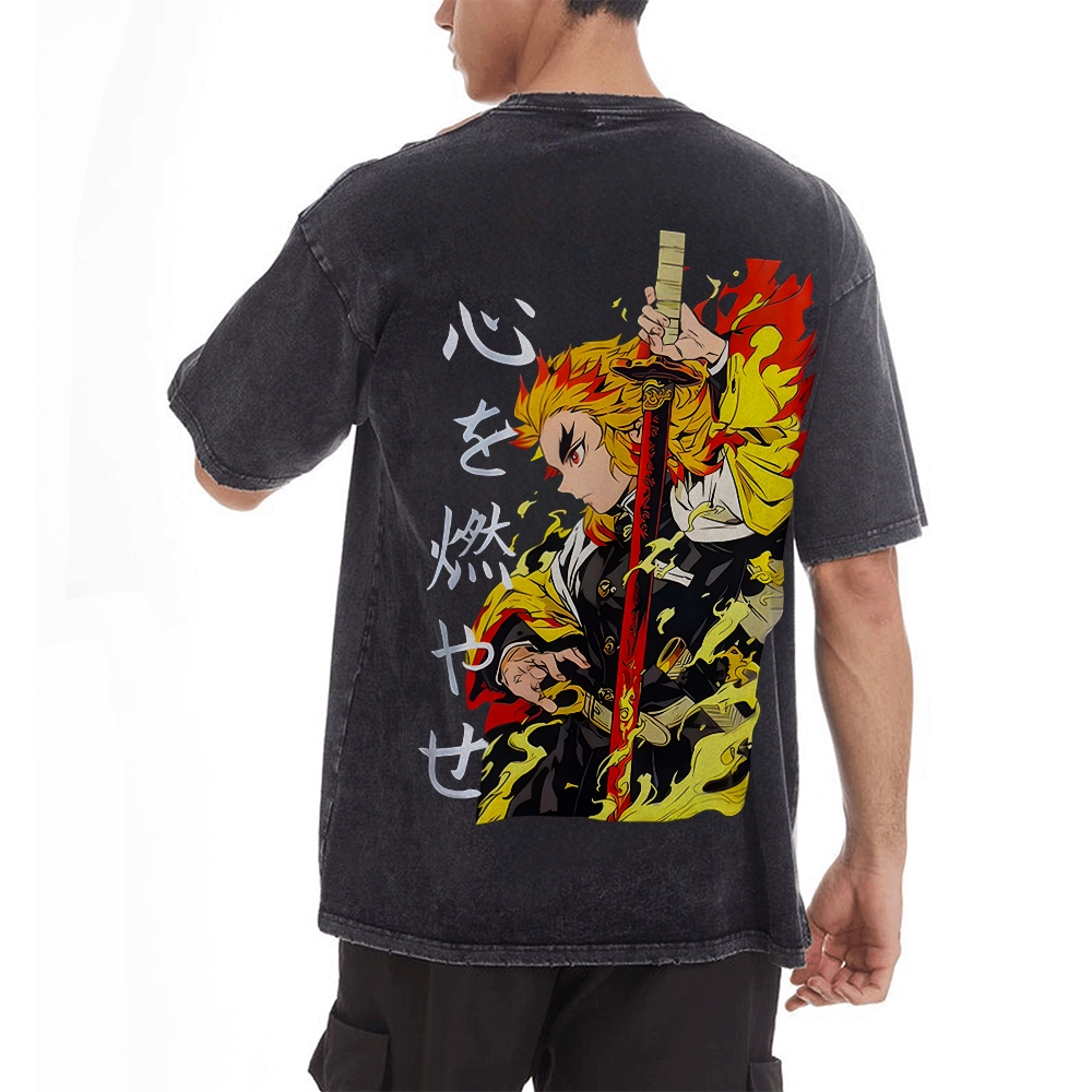 Vintage Oversized T-Shirt Demon Slayer