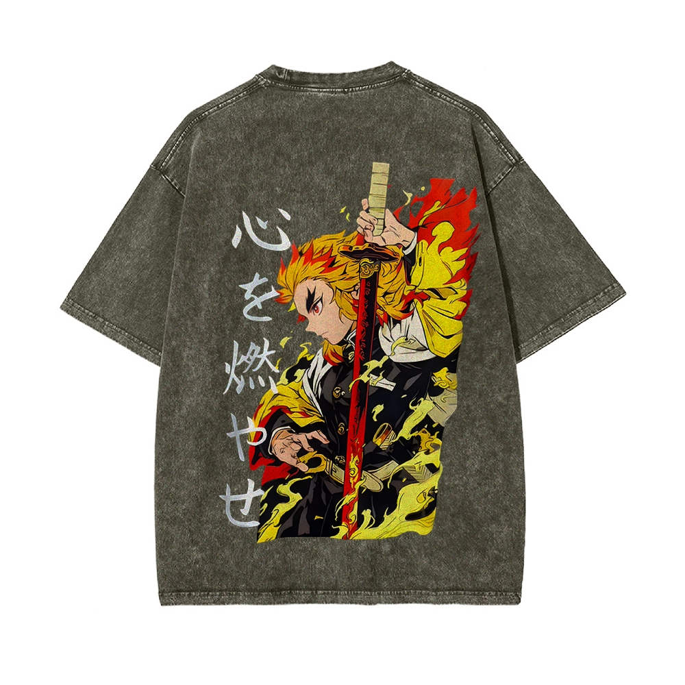 Vintage Oversized T-Shirt Demon Slayer