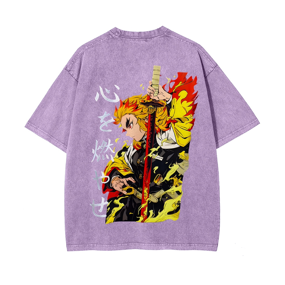 Vintage Oversized T-Shirt Demon Slayer