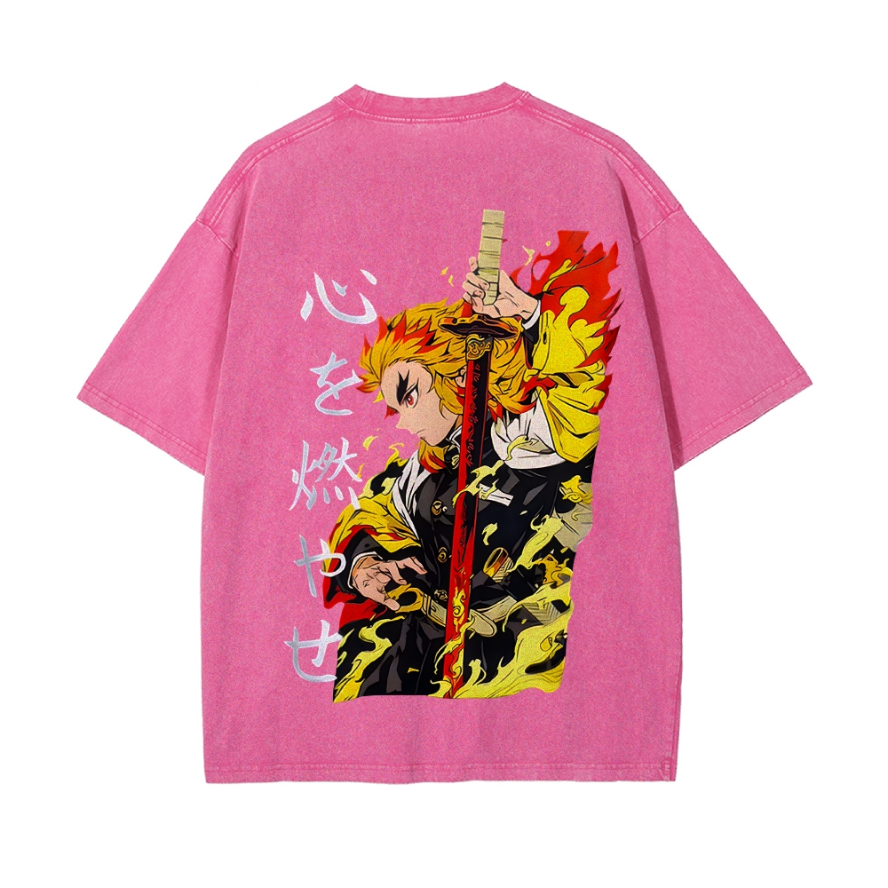 Vintage Oversized T-Shirt Demon Slayer