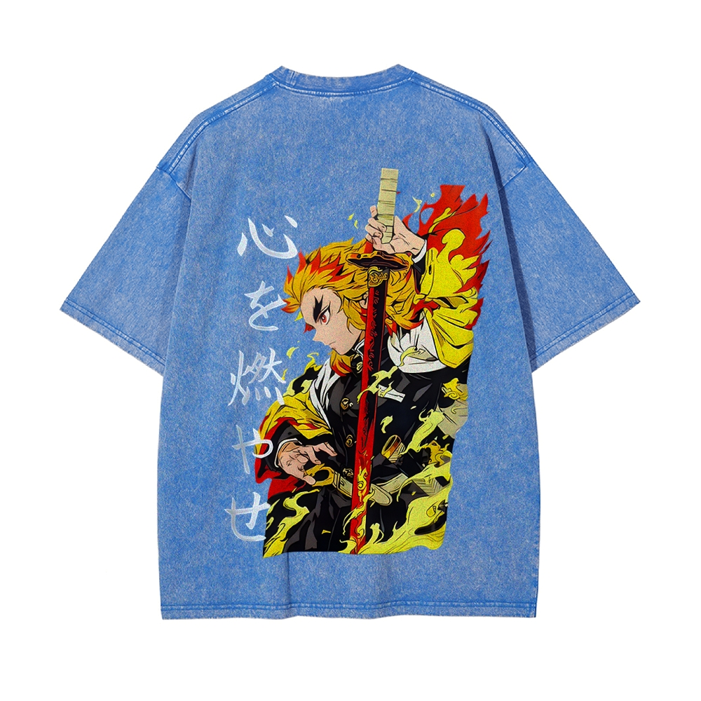 Vintage Oversized T-Shirt Demon Slayer