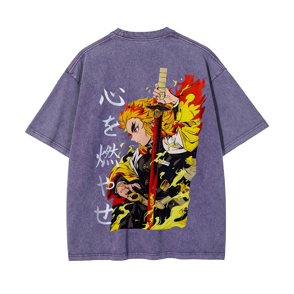 Vintage Oversized T-Shirt Demon Slayer