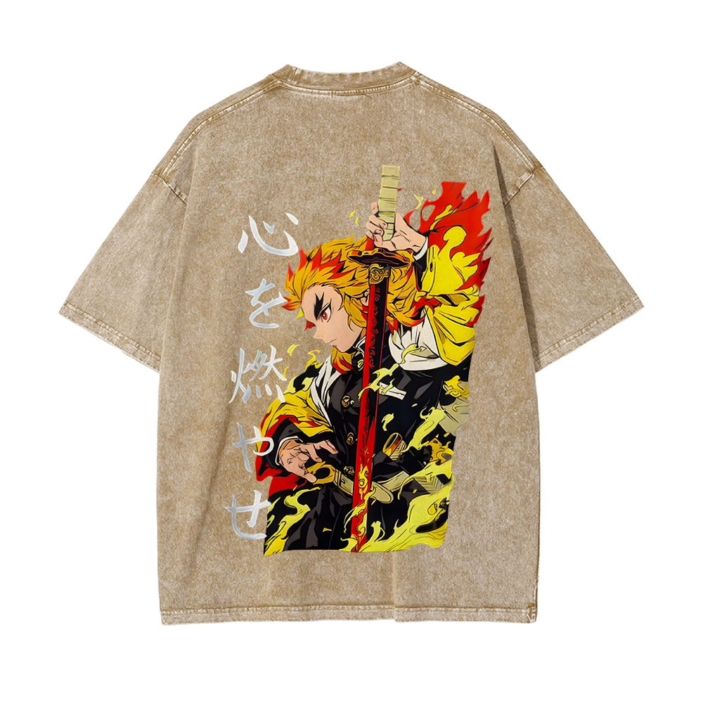 Vintage Oversized T-Shirt Demon Slayer