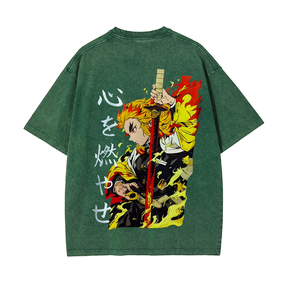 Vintage Oversized T-Shirt Demon Slayer