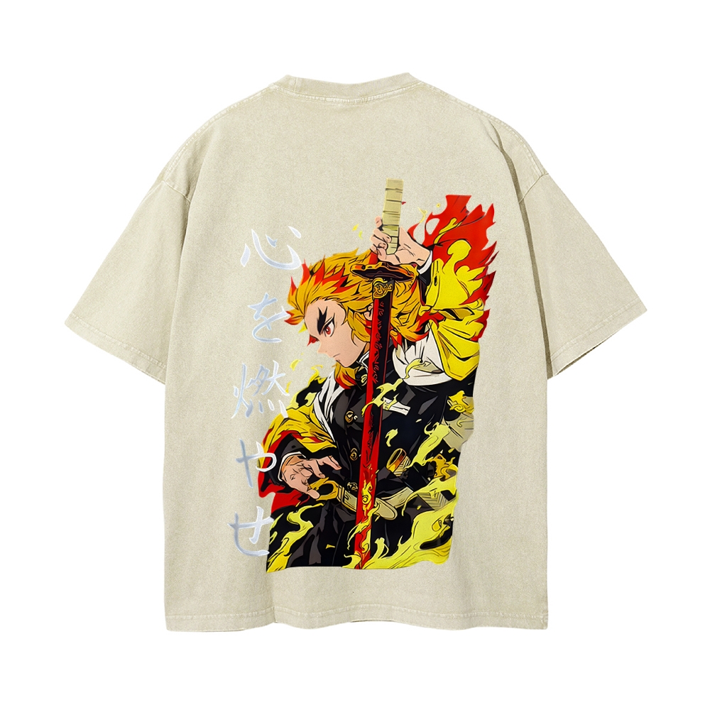 Vintage Oversized T-Shirt Demon Slayer