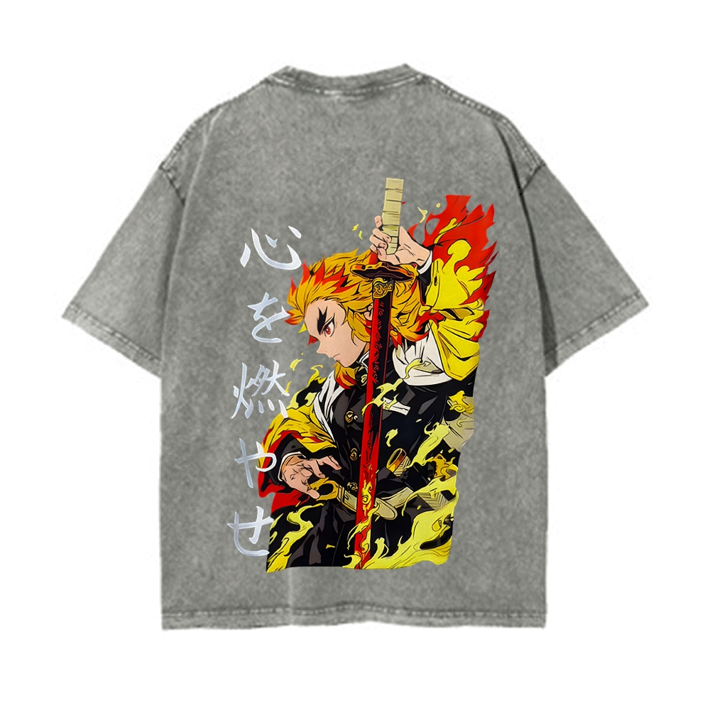 Vintage Oversized T-Shirt Demon Slayer