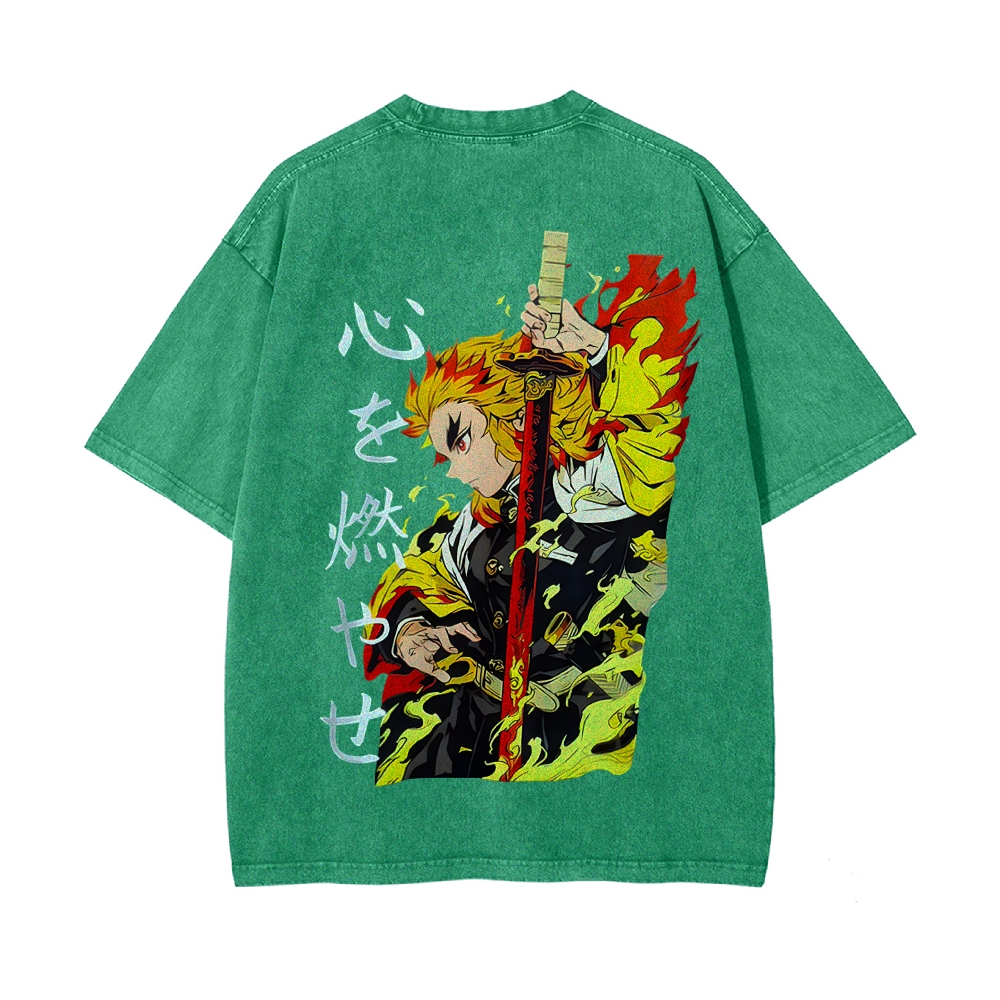 Vintage Oversized T-Shirt Demon Slayer