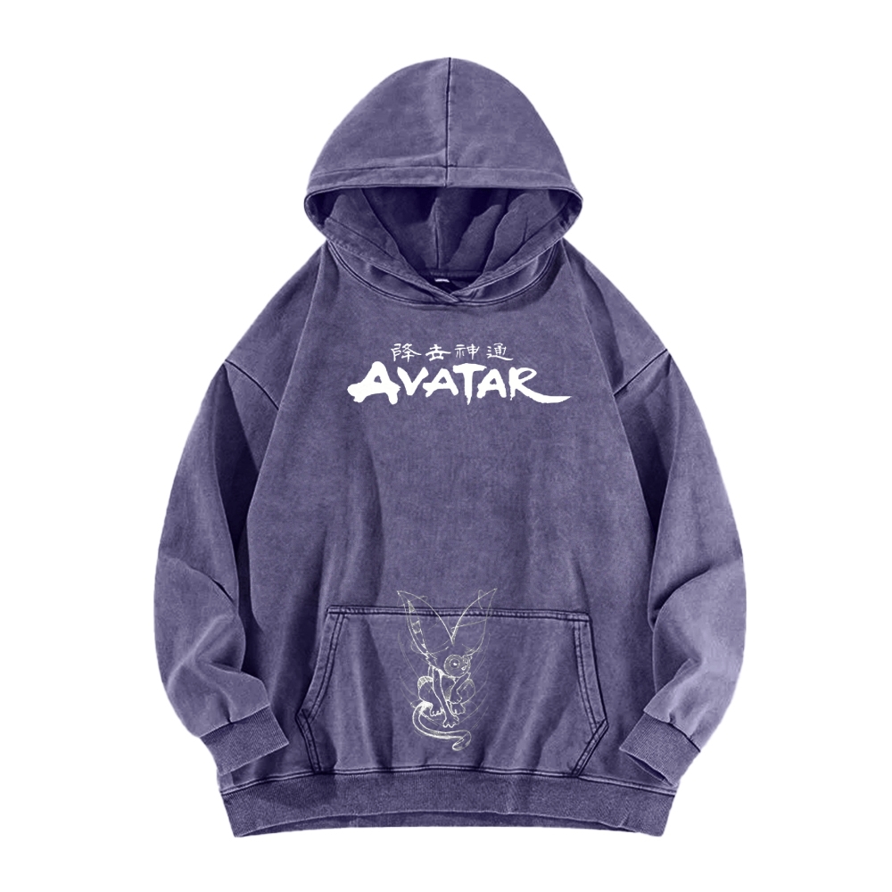 Avatar: The Last Airbender Washed Unisex Anime Hoodie