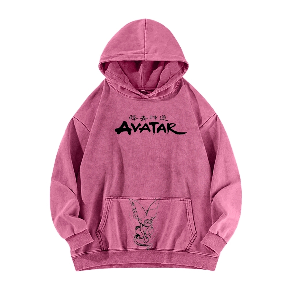 Avatar: The Last Airbender Washed Unisex Anime Hoodie