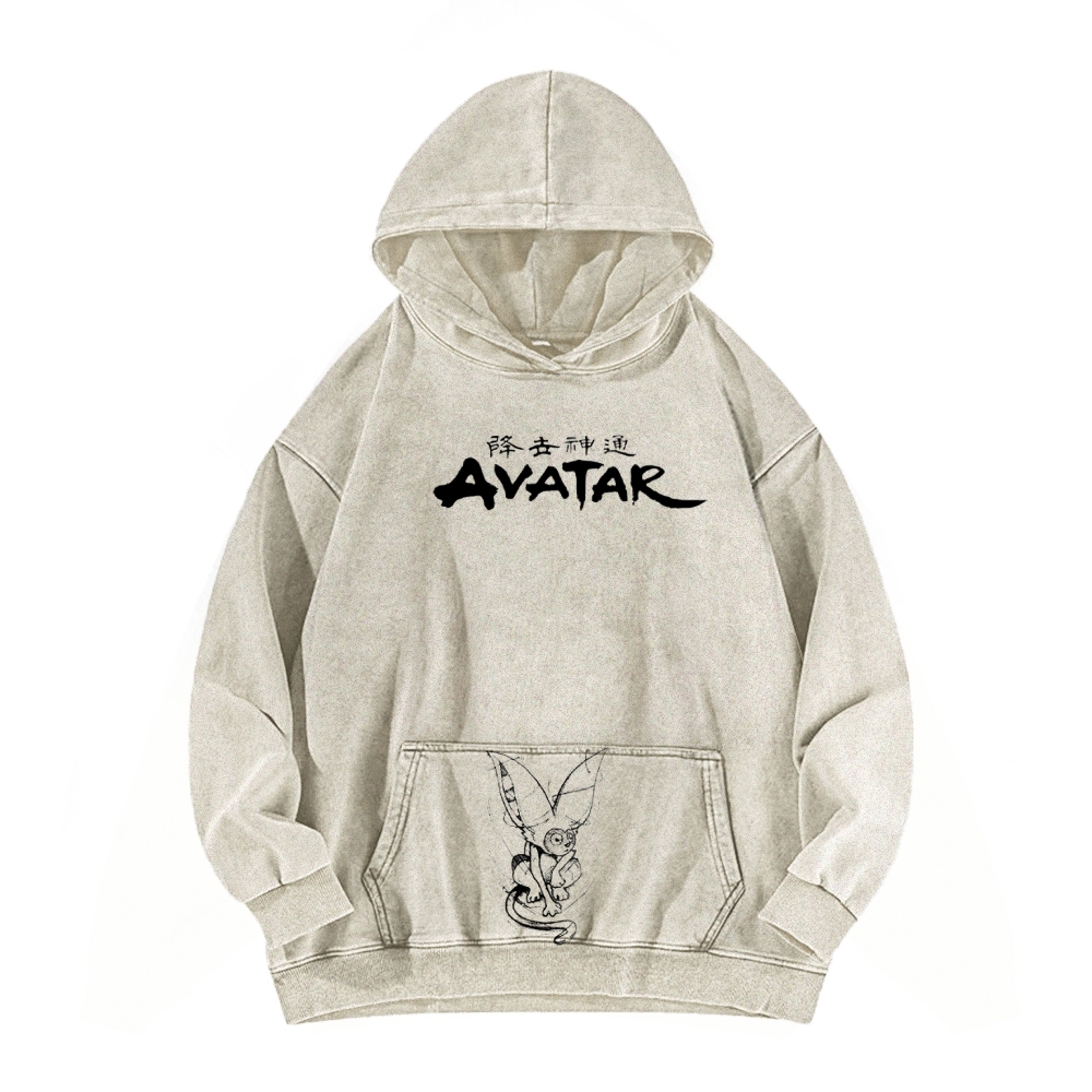 Avatar: The Last Airbender Washed Unisex Anime Hoodie