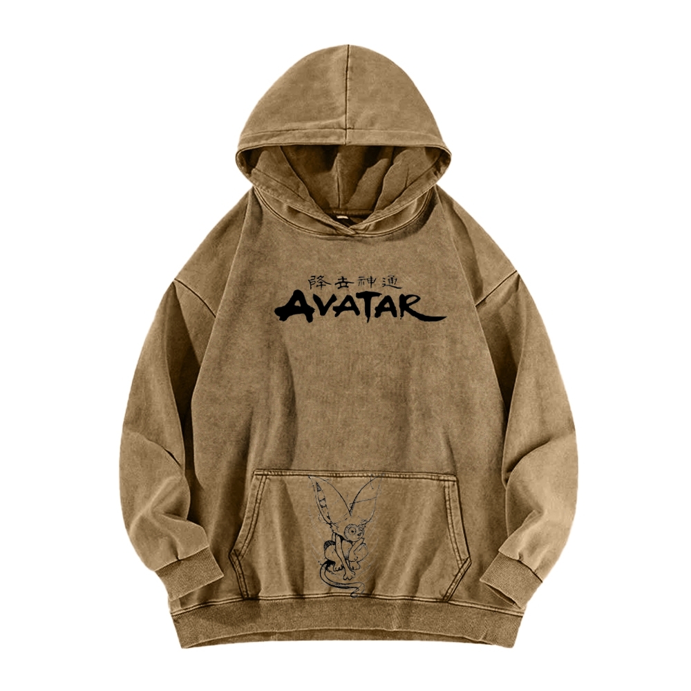 Avatar: The Last Airbender Washed Unisex Anime Hoodie