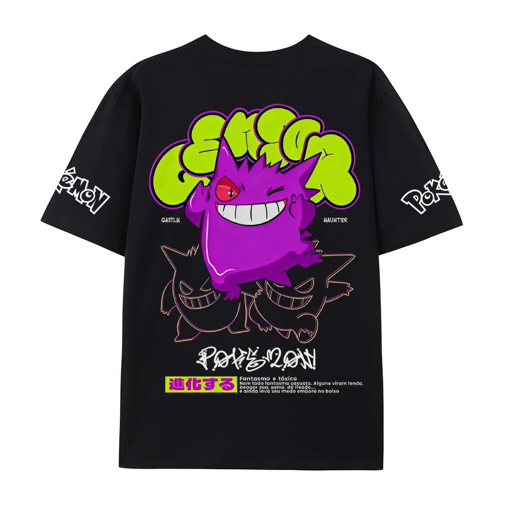 Pokemon Pure Cotton Unisex Crew Neck Anime T-Shirt