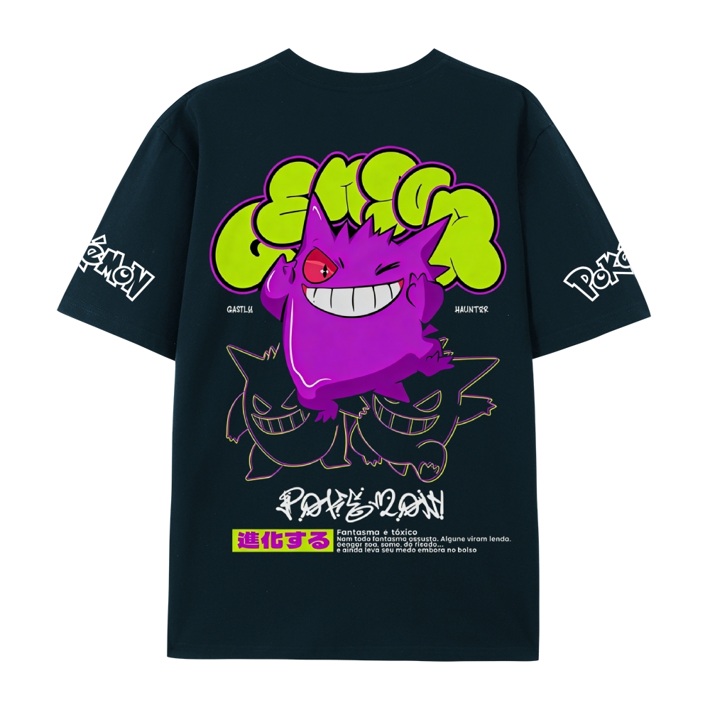 Pokemon Pure Cotton Unisex Crew Neck Anime T-Shirt