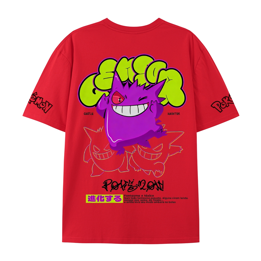 Pokemon Pure Cotton Unisex Crew Neck Anime T-Shirt