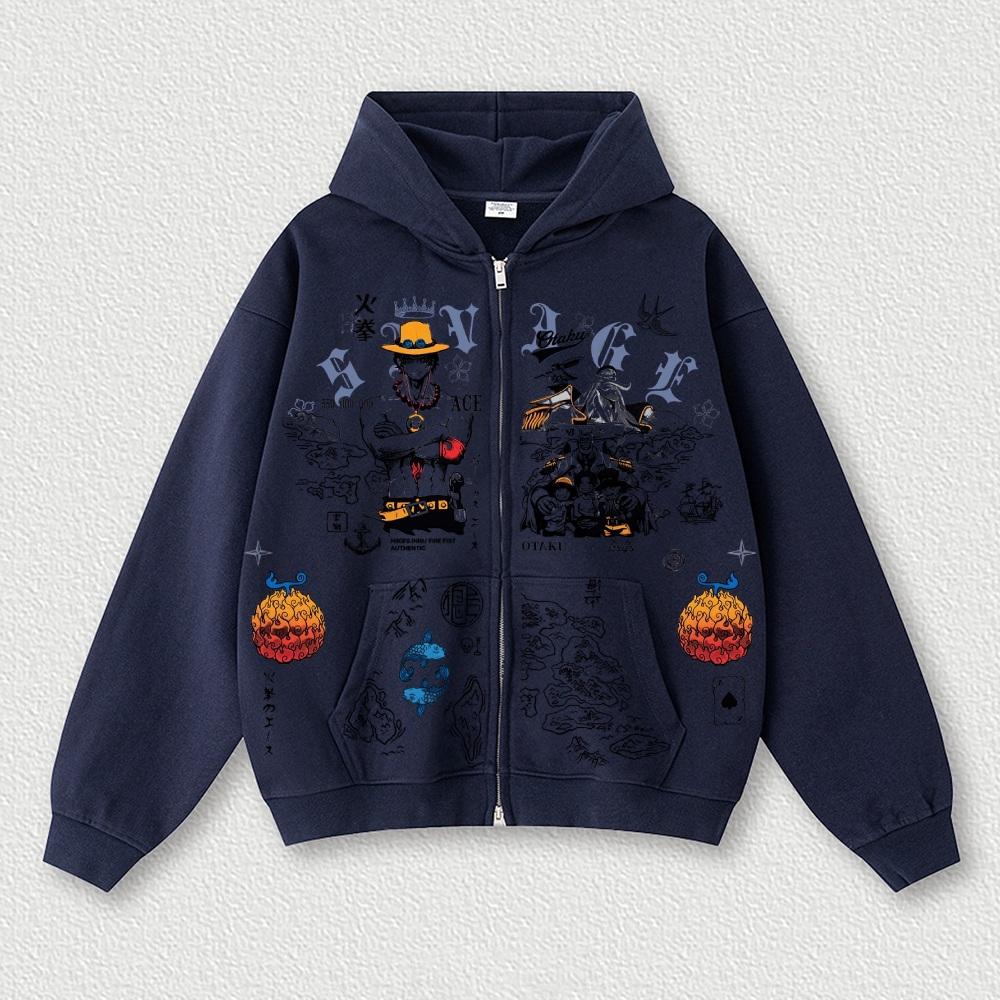 One Piece Pure Cotton Unisex  Anime Hoodie