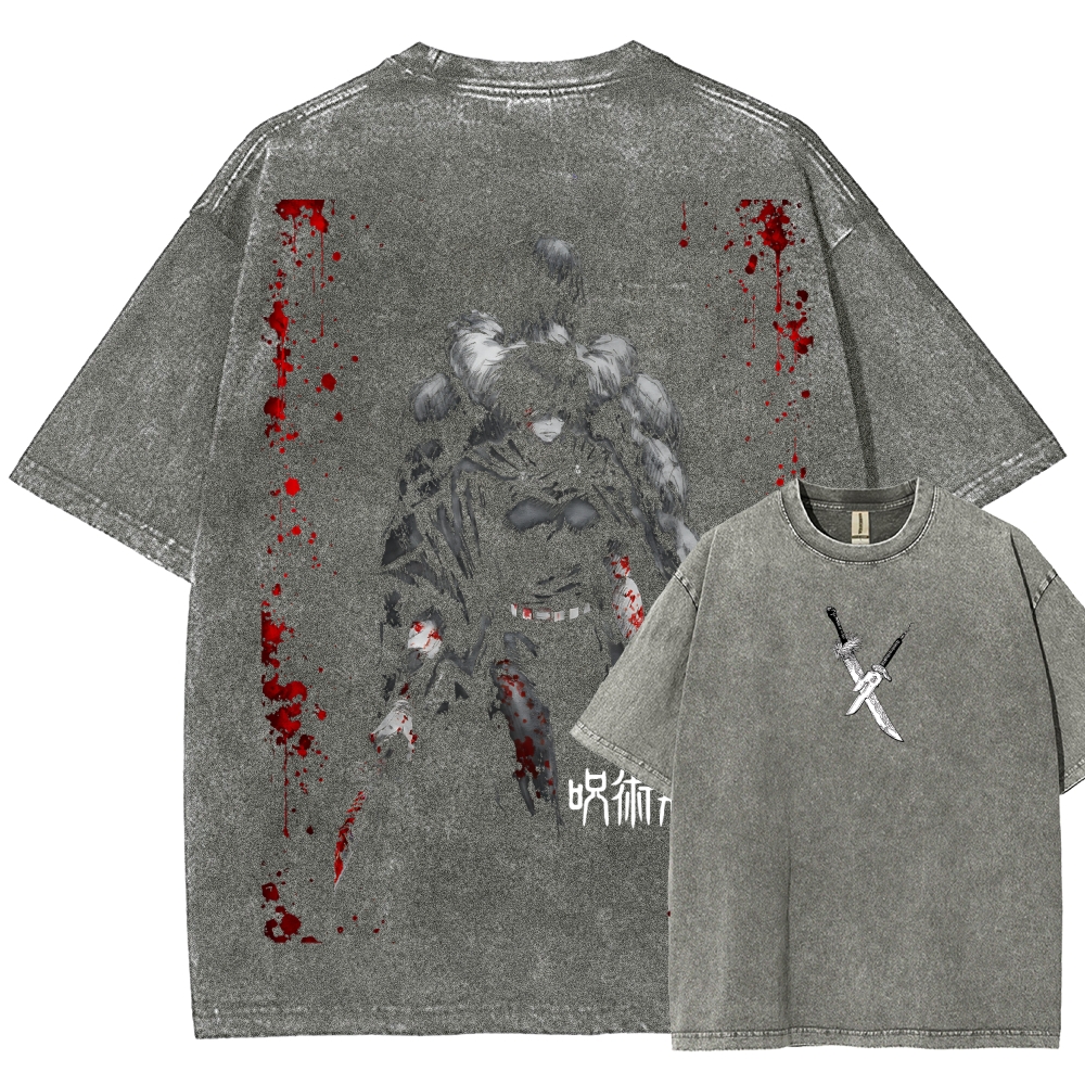 Unisex Fit Washed T-Shirt Jujutsu Kaisen
