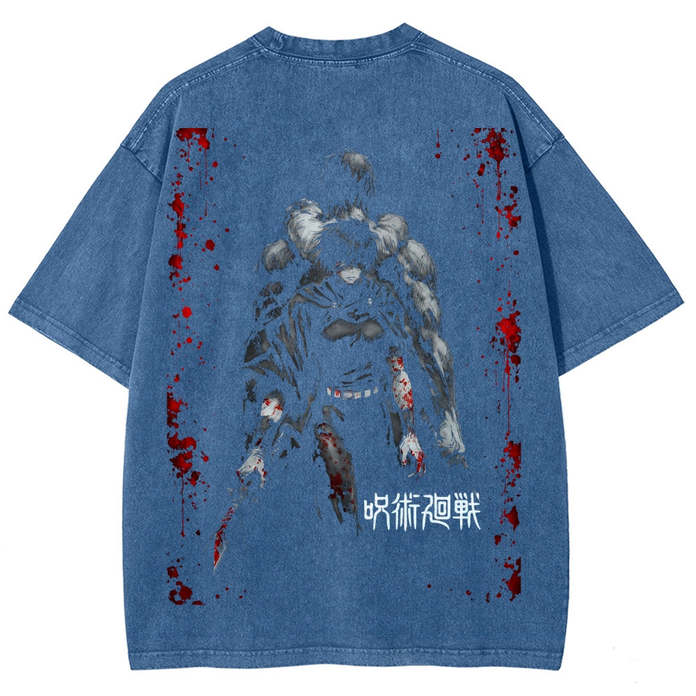 Unisex Fit Washed T-Shirt Jujutsu Kaisen