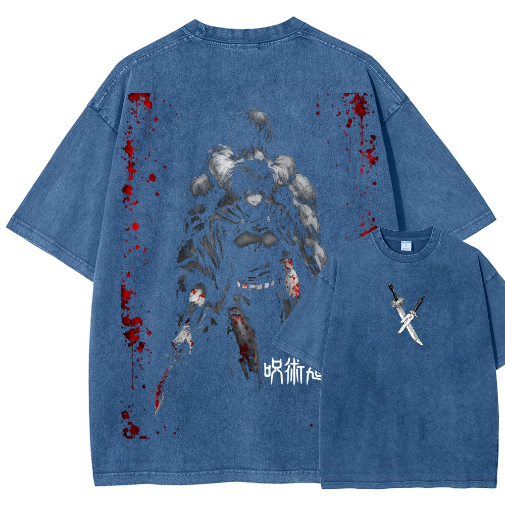 Unisex Fit Washed T-Shirt Jujutsu Kaisen