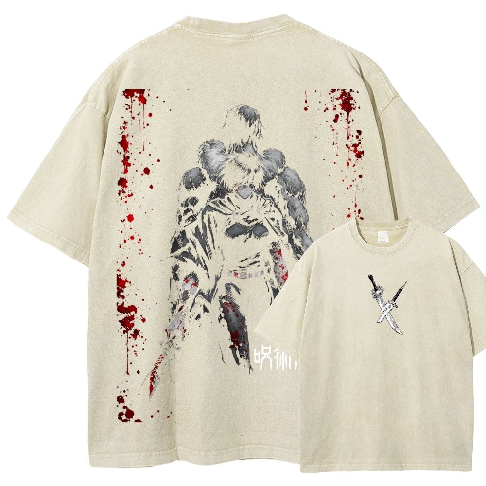 Unisex Fit Washed T-Shirt Jujutsu Kaisen