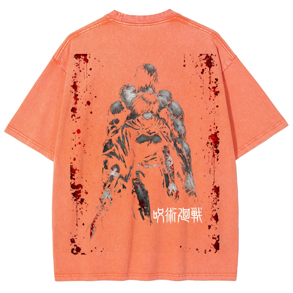 Unisex Fit Washed T-Shirt Jujutsu Kaisen